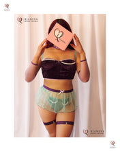 Cargar imagen en el visor de la galería, Sirenita bustier de terciopelo
